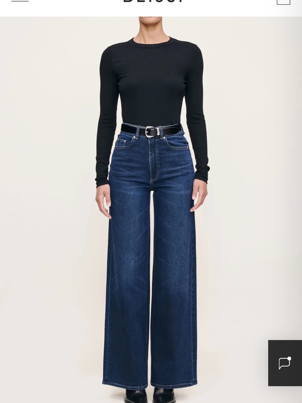 DL1961 Hepburn Wide Leg Jeans